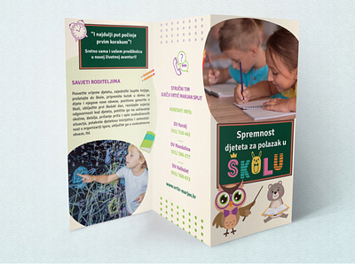 Spremnost za školu - 3fold brochure design graphic design print printdesign