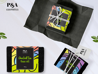 P&A cosmetics - ChaCo&Tea soap design package print