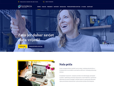 Synergia website design ui web web design