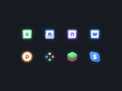 Nimbus Evo Icons - Microsoft app design flat icon illustration jailbreak logo microsoft minimal ui vector