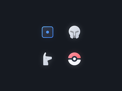 Nimbus Evo Icons - Games app design flat games icon illustration jailbreak logo minimal ui vector