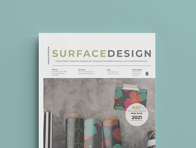 Surface Design Magazine graphic design layout magazine cover pattern design
