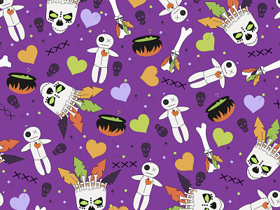 Voodoo graphic design illustration pattern