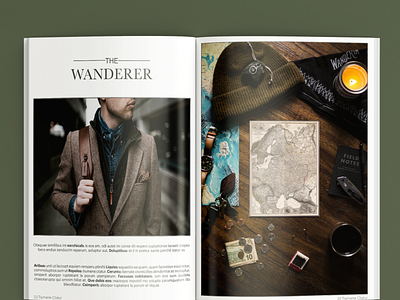 The Wanderer design graphic design layout magazine