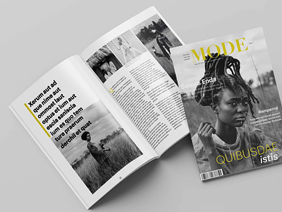 Mode V3 graphic design layout magazine print