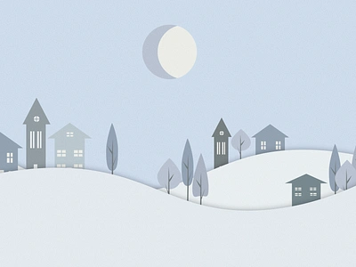 Winter Scene graphic design illustration weeklywarmup winter