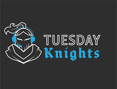 Tuesday Knights graphic design logo vector