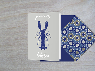 You are my lobster graphic design greeting card illustration vector weekly warmup