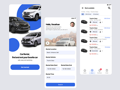 Carent - Car Rental Apps Concept booking car car car app car rent car rental car shop dealer mobile app rent rent app rental rental app renting renting app ui ux