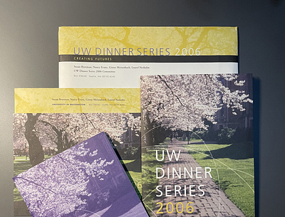 UW : Dinner Series branding graphic design illustration typography