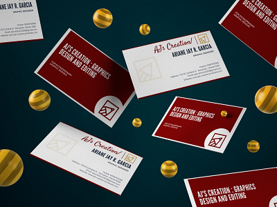 AJ's Creation Business Card by Ariane Jay Garcia on Dribbble