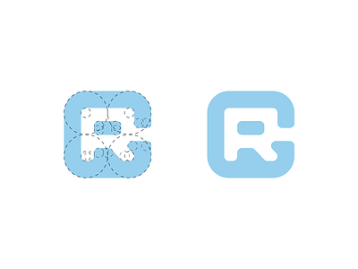 C + R ackd branding design logo