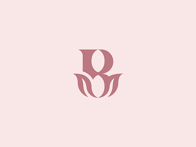 B + Rose ackd branding design logo