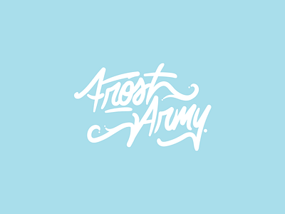 Frost Army ackd branding design logo