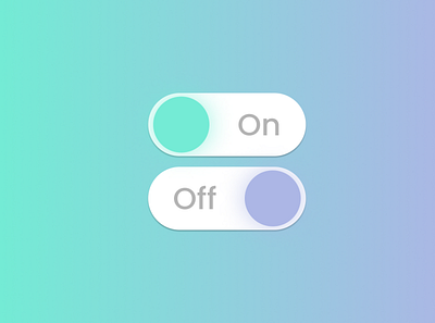 On/Off Switch | Daily UI #015 015 dailyui dailyui015 design gradient onoff switch