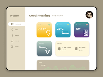 Home Monitoring Dashboard | Daily UI #021