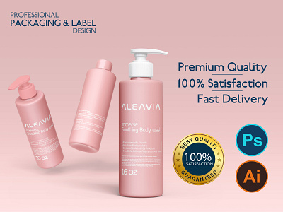 Cosmetic Packaging / Label Design / Cover Design bottle design branding classic cosmetic label design cosmetic packaging cover design design label minimal packaging packaging design packaging pro peach pink premium packaging product product label product label design product packaging social media post design