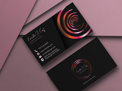 Photography Business Card Design awesome black business card business card design camera card card design classic creative design graphic design lense minimal photography photography card design