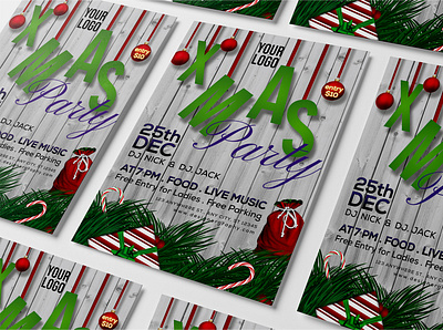 Xmass Event & Party Flyer 2022 2023 advertisement cards christmas christmas 2022 christmas flyers designer event flyer design graphic design new year party flyer print design print media red template design visual design xmas xmass