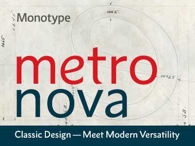 Metro Nova Pro fonts humanist sans serif typography