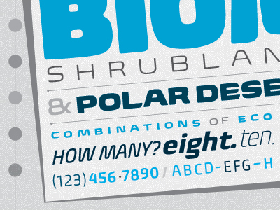 Biome For Dribbble font sans serif square sans typeface