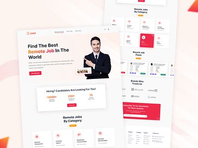 Landing page for GotU branding design hero section landingpage typography ui userexperience userinterface ux website