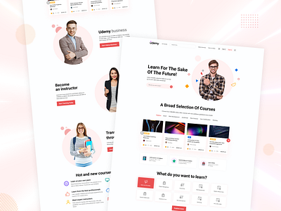 Udemy Homepage Redesign branding design hero section landingpage typography udemy ui uiux userexperience userinterface ux uxui website