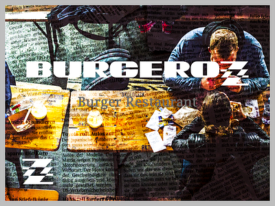 Burgeroz- logo mark branding design illustration logo typography