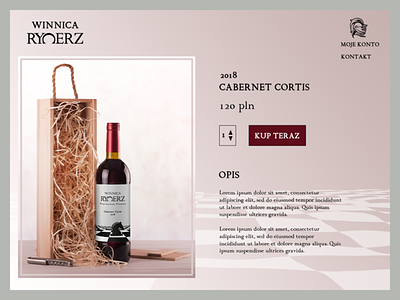 Winnica Rycerz/Knight Vineyard- polish wine brand- product page branding design graphic design illustration logo typography ui