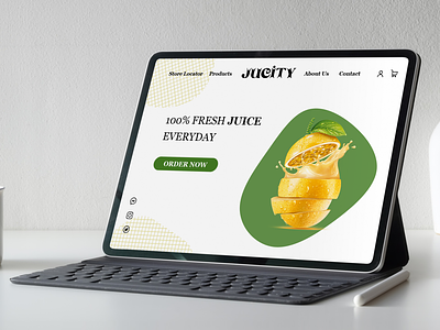 Jucity- juice brand website branding design graphic design illustration logo typography ui