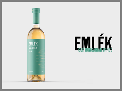 Emlék- wine brand-label branding design graphic design illustration logo typography