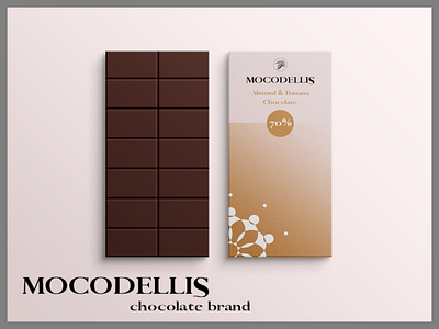 Mocodellis- chocolate brand- label branding design graphic design illustration logo typography