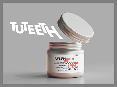Tuteeth- toothpaste brand- packaging branding design graphic design illustration logo typography
