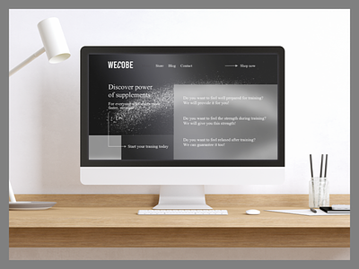 Wecobe-supplement brand- website branding design graphic design illustration logo typography ui