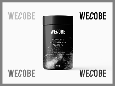 Wecobe-supplement brand- packaging branding design graphic design illustration logo typography