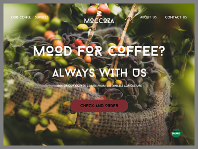 Moccoza-coffee brand- landing page branding design graphic design illustration logo typography ui