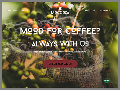 Moccoza-coffee brand- landing page
