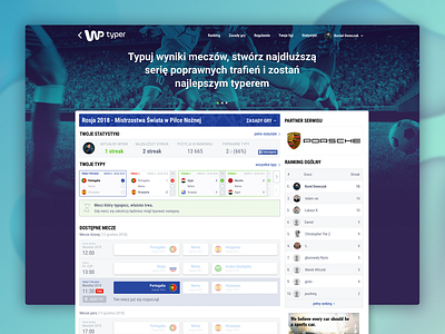 Typer.wp.pl bet betting euro football interface sport typer ui uidesign uxui wp