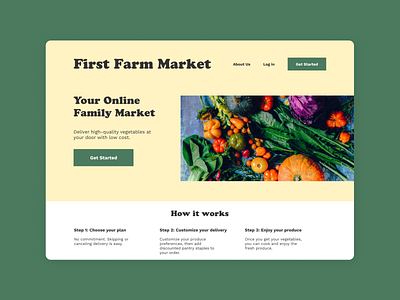 Vegetable Delivery Website design ui ui design ux design uxui website