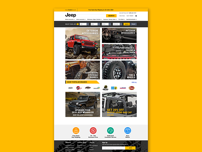 FactoryOutletStore: Jeep ecommerce ui design web design