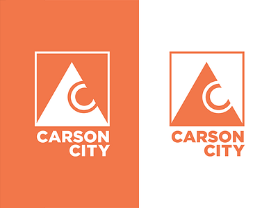 Carson City Logo Design branding carson city city logo mountain nevada nv