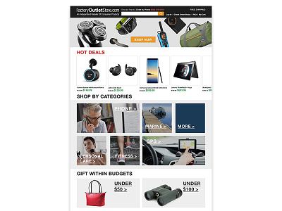 E-commerce Web Design dailyui dailyui003 e commerce landing page shopping ui user experience user interface ux uxui wip