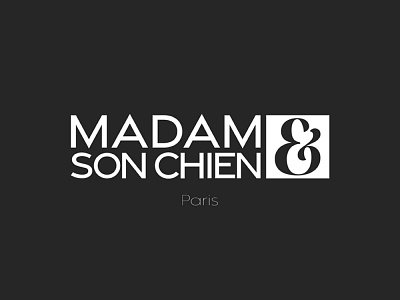 Madam & Son Chien adobe branding business design graphic design illustration logo