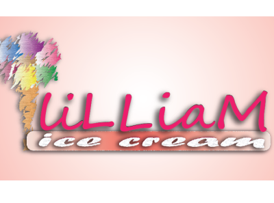 Lilliam Ice Cream Logo Design branding design graphic design illustration logo typography vector