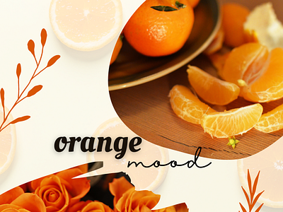 ORANGED canva graphic design mood moodboard orange