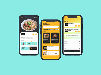 Super Foodie App app design ui
