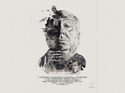 Alfred Hitchcock, Director Portraits alfred director giclée hitchcock movie portraits print