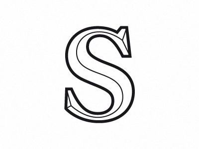 Single Letter Fun / Diamond 'S' single letter type design typography