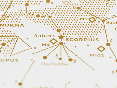 Stellar Map Silkscreen Prints… constellations map print silkscreen stellar