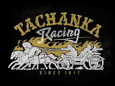 Tachanka racing 1917 lettering print racing revolution streetwear tachanka
